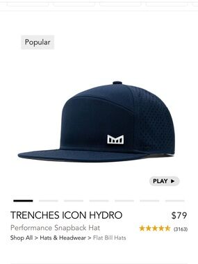 Melin Trenches Icon Hydro Hat Navy